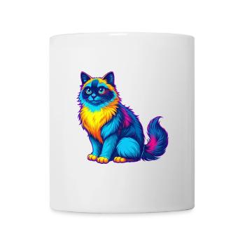 Ragdoll Katze Rasse Cartoon Kawaii Tier Haustier - Tasse - Weiß - Vorne