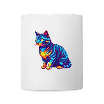 Kalifornische Spangled Katzenrasse Karikatur Kawaii Anima - Tasse - Weiß - Vorne