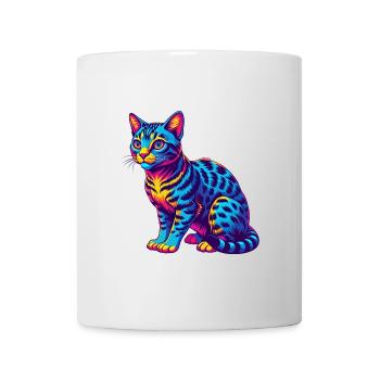Ocicat Chat Race Dessin Animé Kawaii Animal Pet - Mug blanc - blanc - Devant