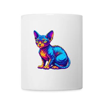 rouge Devon Rex Chat Race Dessin animé Kawaii Animal Pet - Mug blanc - blanc - Devant
