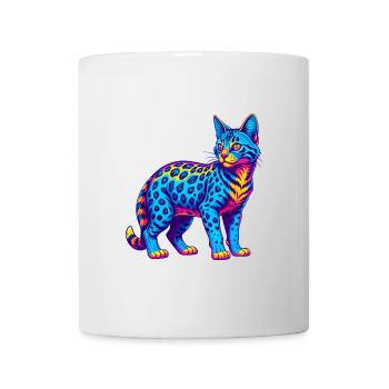 Savannah Chat Race Dessin Animé Kawaii Animal Pet - Mug blanc - blanc - Devant
