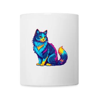 Turc Van Chat Race Dessin Animé Kawaii Animal Pet - Mug blanc - blanc - Devant