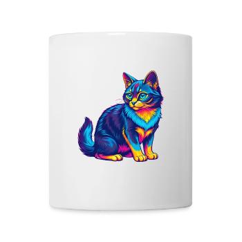 Somali Shorthair Chat Race Dessin animé Kawaii Animal P - Mug blanc - blanc - Devant