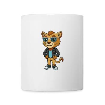 Baby Funny Cartoon Kawaii Jacket Sunglasses - Mug - white - Front