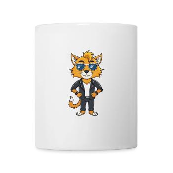 Ragamuffin Funny Cartoon Kawaii Veste Lunettes de soleil - Mug blanc - blanc - Devant