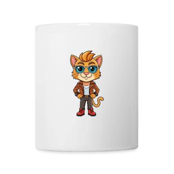 Pixie Bob Funny Cartoon Kawaii Jacket Sunglasses - Mug - white - Front