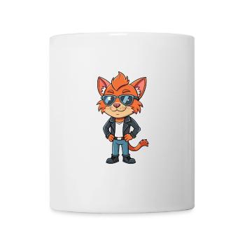 Lunettes de soleil Lykoi Funny Cartoon Kawaii Jacket - Mug blanc - blanc - Devant
