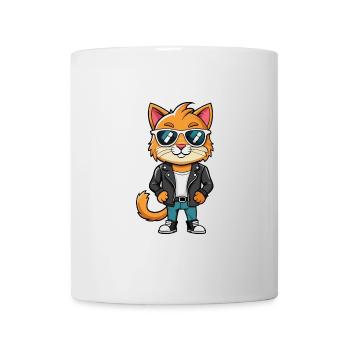 Munchkin Funny Cartoon Kawaii Veste Lunettes de soleil - Mug blanc - blanc - Devant