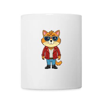 Himalaya Lustige Cartoon Kawaii Jacke Sonnenbrille - Tasse - Weiß - Vorne