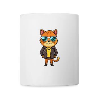 Exotic Shorthair Funny Cartoon Kawaii Jacket Sungl - Mug - white - Front