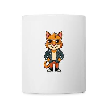 American Bobtail Funny Cartoon Kawaii Jacket Sungl - Mug - white - Front