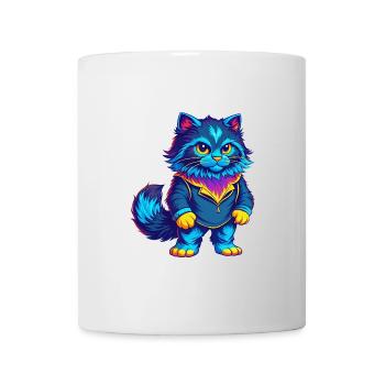 Ragamuffin Chat Race Dessin animé Kawaii Animal Pet - Mug blanc - blanc - Devant