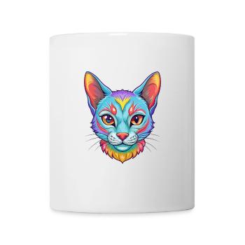 Havanna Braune Katzenrasse Karikatur Kawaii Tier Haustier - Tasse - Weiß - Vorne