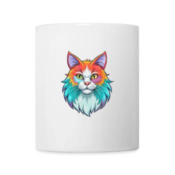 Ingwer Langhaar Katze Rasse Cartoon Kawaii Tier Pe - Tasse - Weiß - Vorne