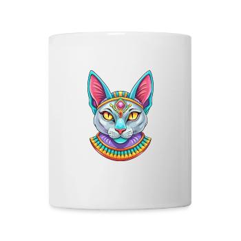 Egyptian Mau Cat Breed Cartoon Kawaii Animal Pet - Mug - white - Front