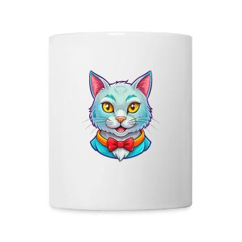 Chartreux Cat Breed Cartoon Kawaii Animal Pet - Mug - white - Front