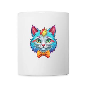 Hantilly Tiffany Katzenrasse Cartoon Kawaii Tier P - Tasse - Weiß - Vorne