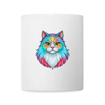 Britannique Chat à poil long Race Dessin animé Kawaii Animal P - Mug blanc - blanc - Devant