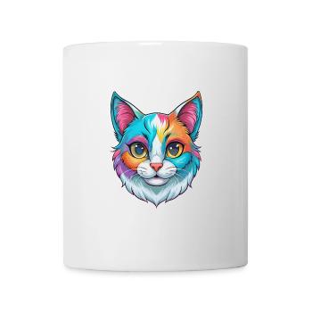 Verdünnte Kattunkatze Rasse Cartoon Kawaii Tier Haustier - Tasse - Weiß - Vorne