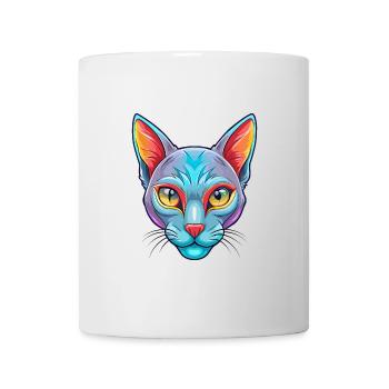 Korat Chat Race Dessin Animé Kawaii Animal Pet - Mug blanc - blanc - Devant