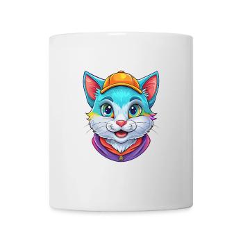 Bambino Katze Rasse Cartoon Kawaii Tier Haustier - Tasse - Weiß - Vorne