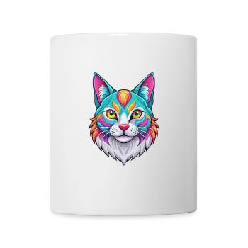 Bobtail américain chat race dessin animé Kawaii Animal P - Mug blanc - blanc - Devant