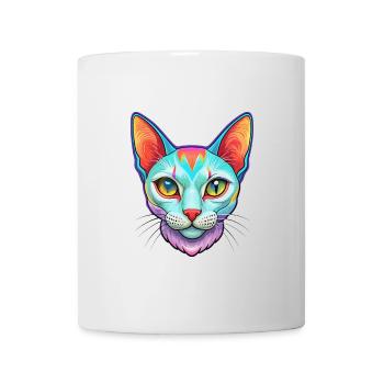 Burmilla Chat Race Dessin animé Kawaii Animal Pet - Mug blanc - blanc - Devant