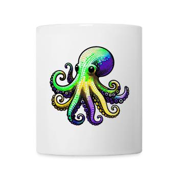 Krake - Tasse - Weiß - Vorne
