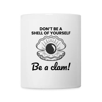 Clam Shell Seashells Collector Beachcomber Beach - Mug - white - Front