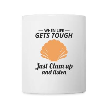 Clam Shell Seashells Collector Beachcomber Beach - Mug - white - Front
