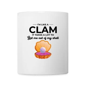 Clam Shell Seashells Collector Beachcomber Beach - Mug - white - Front