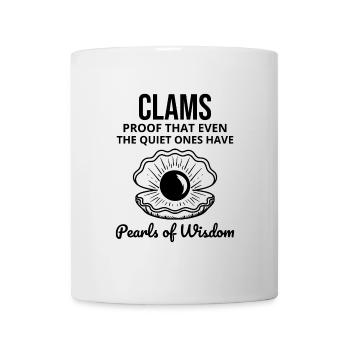 Clam Shell Seashells Collector Beachcomber Beach - Mug - white - Front
