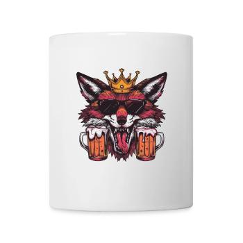 Fuchs Bier Lustig - Tasse - Weiß - Vorne