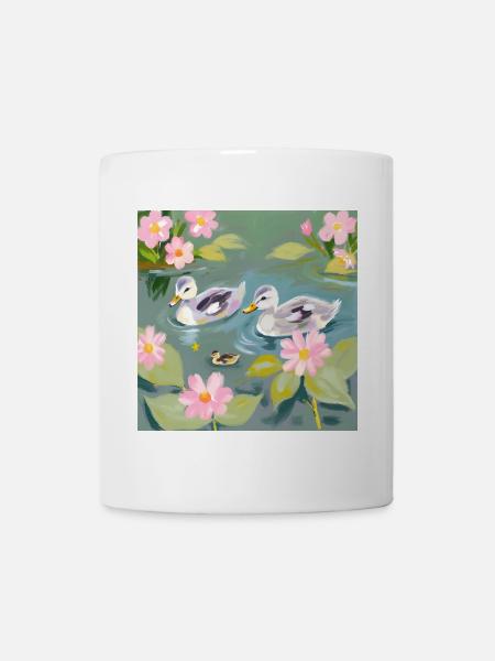 Entchen - Tasse - Weiß