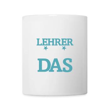 Ich bin Lehrer, Ich kann das - Tasse - Weiß - Vorne