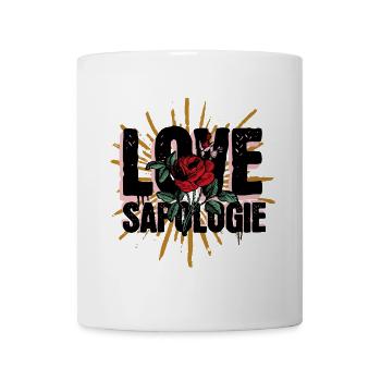 Love Sapologie Rose Design - Mug blanc - blanc - Devant