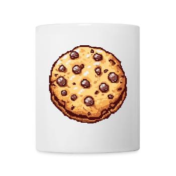 Cookies Pixel Icon - Mug - white - Front