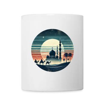 Marrakesch Moschee Stadt Design - Tasse - Weiß - Vorne