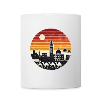 Marrakesch Moschee Wüsten Design - Tasse - Weiß - Vorne
