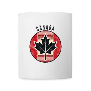 Kanada Ahornblatt Design - Tasse - Weiß - Vorne