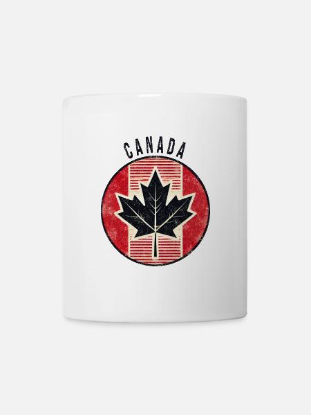 Kanada Ahornblatt Design - Tasse - Weiß