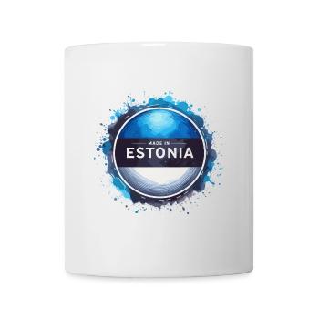 Made in Estland Geschenk - Tasse - Weiß - Vorne