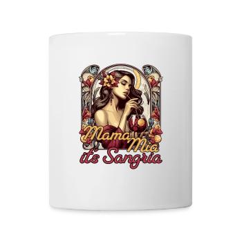 Mama Mia Sangria Spanien Portugal Geschenk - Tasse - Weiß - Vorne
