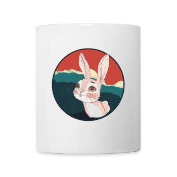 Hasenzahn Hoppelhase - Tasse - Weiß - Vorne