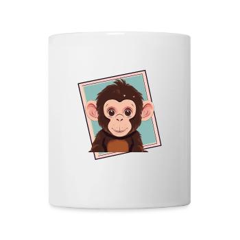 Affe Affen Monkey - Tasse - Weiß - Vorne