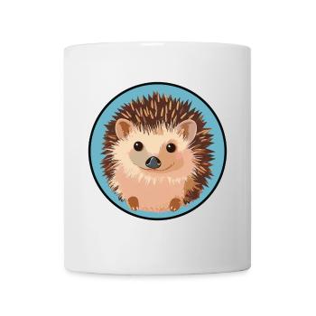 Igel Stachelschwein Herbst - Tasse - Weiß - Vorne