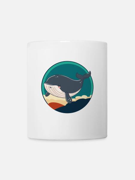 Meerestiere Meeresleben Wal - Tasse - Weiß