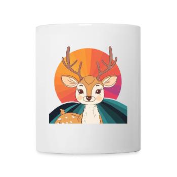 Hirsch Waldbewohner Wald - Tasse - Weiß - Vorne