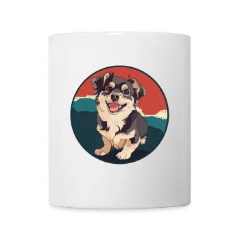 Hund Hunde Border Collie - Tasse - Weiß - Vorne