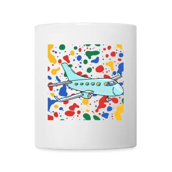 Flugzeug Fliegen - Tasse - Weiß - Vorne